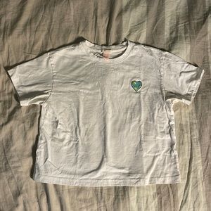 Forever 21 Cropped Earth Shirt